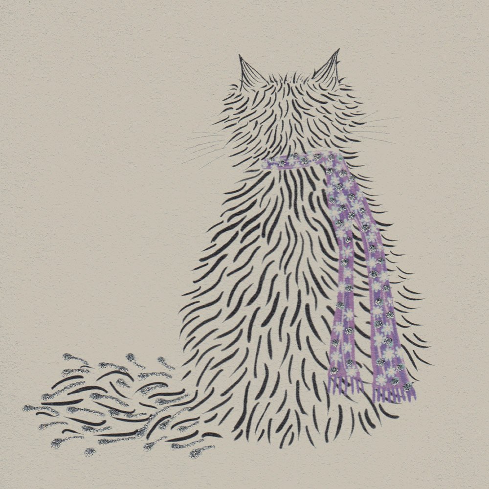 Barney, floral scarf - Image 3