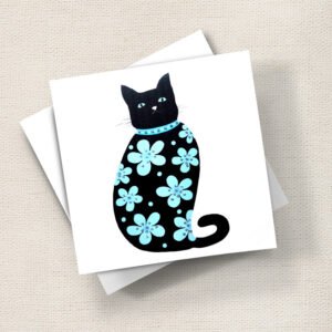 Flower Power Cat Blue
