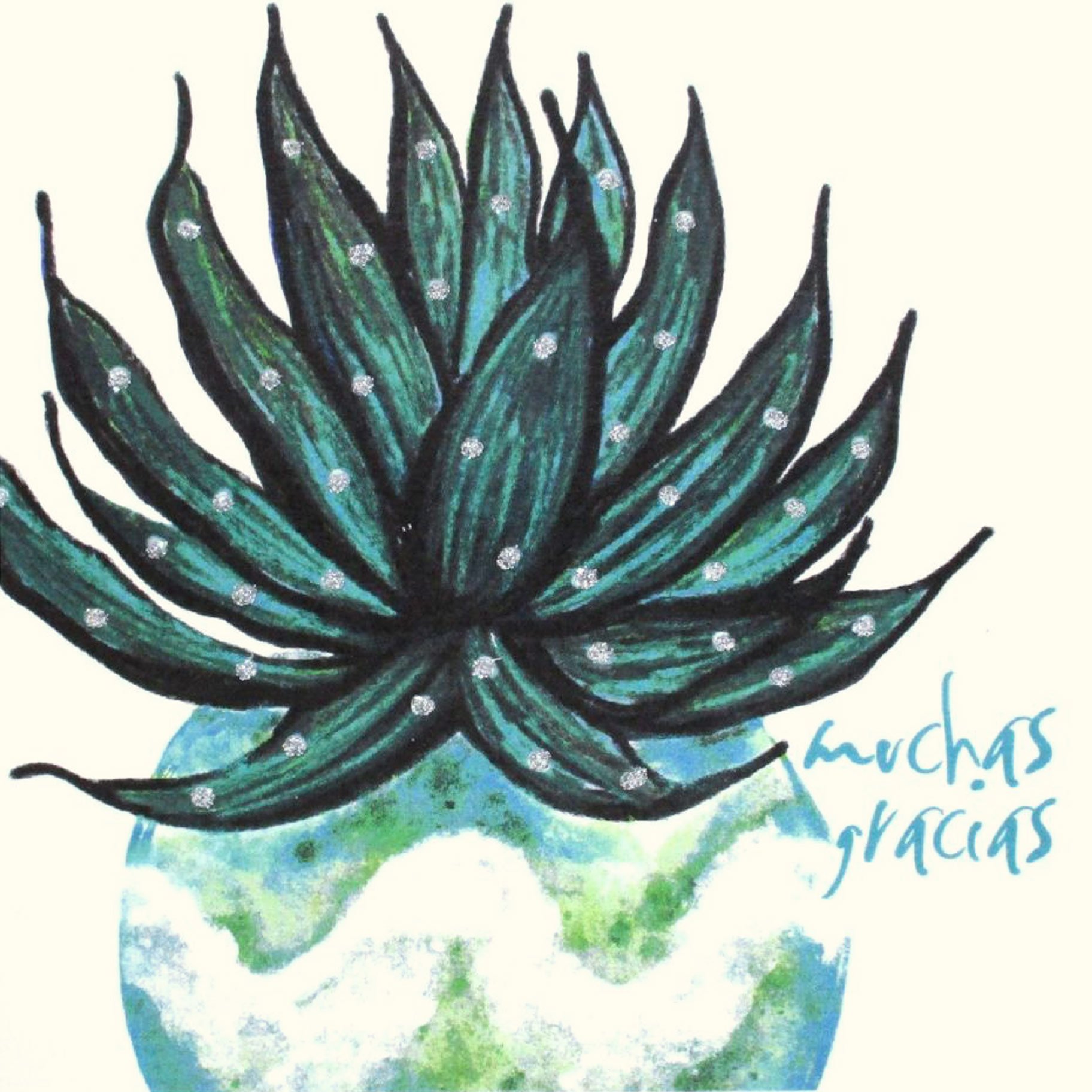 Cactus, Muchas Gracias English Graphics
