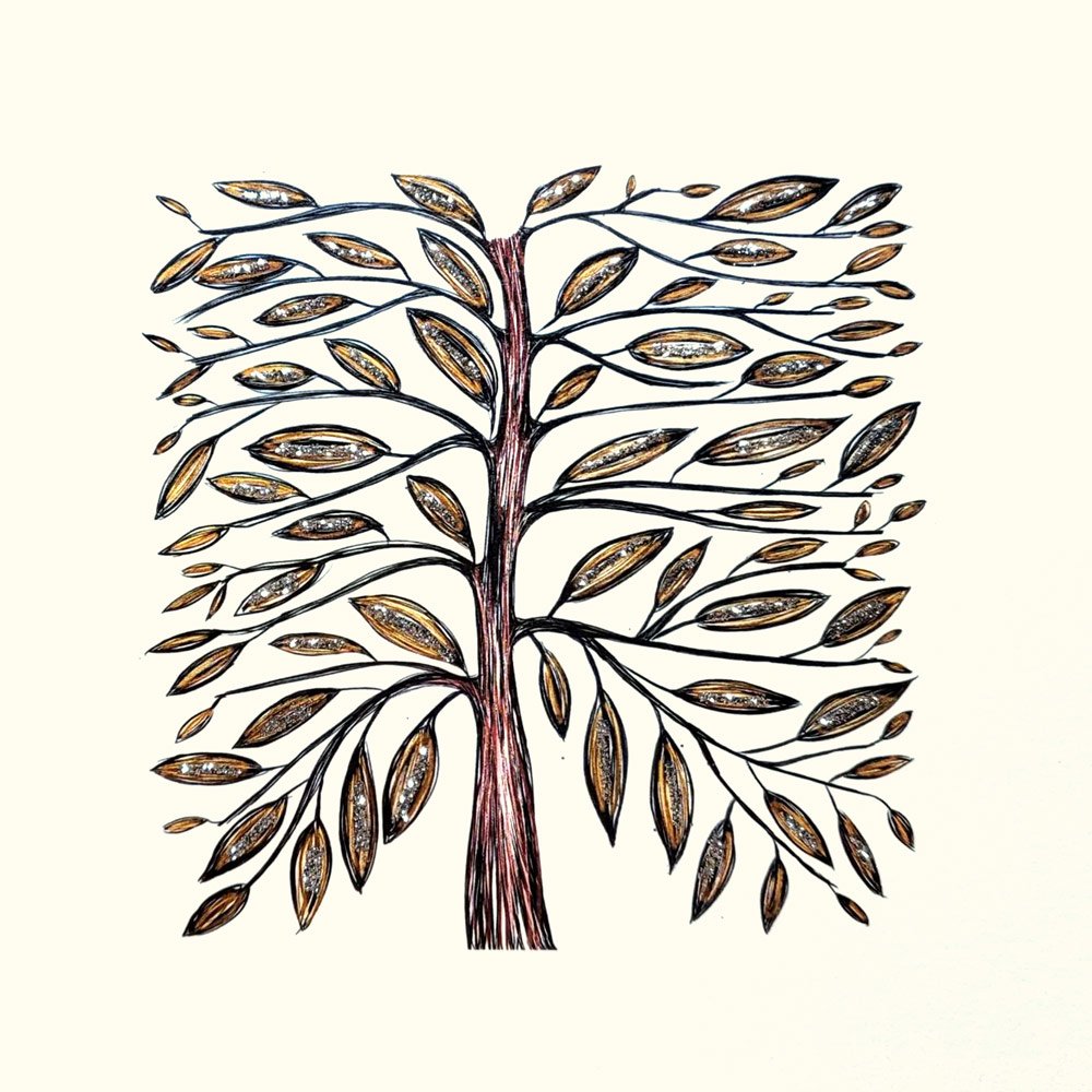Autumn Tree (Brown) English Graphics