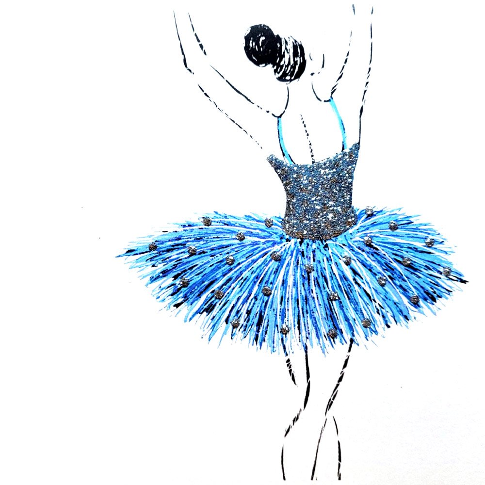 Ballet Dancer (Blue) English Graphics