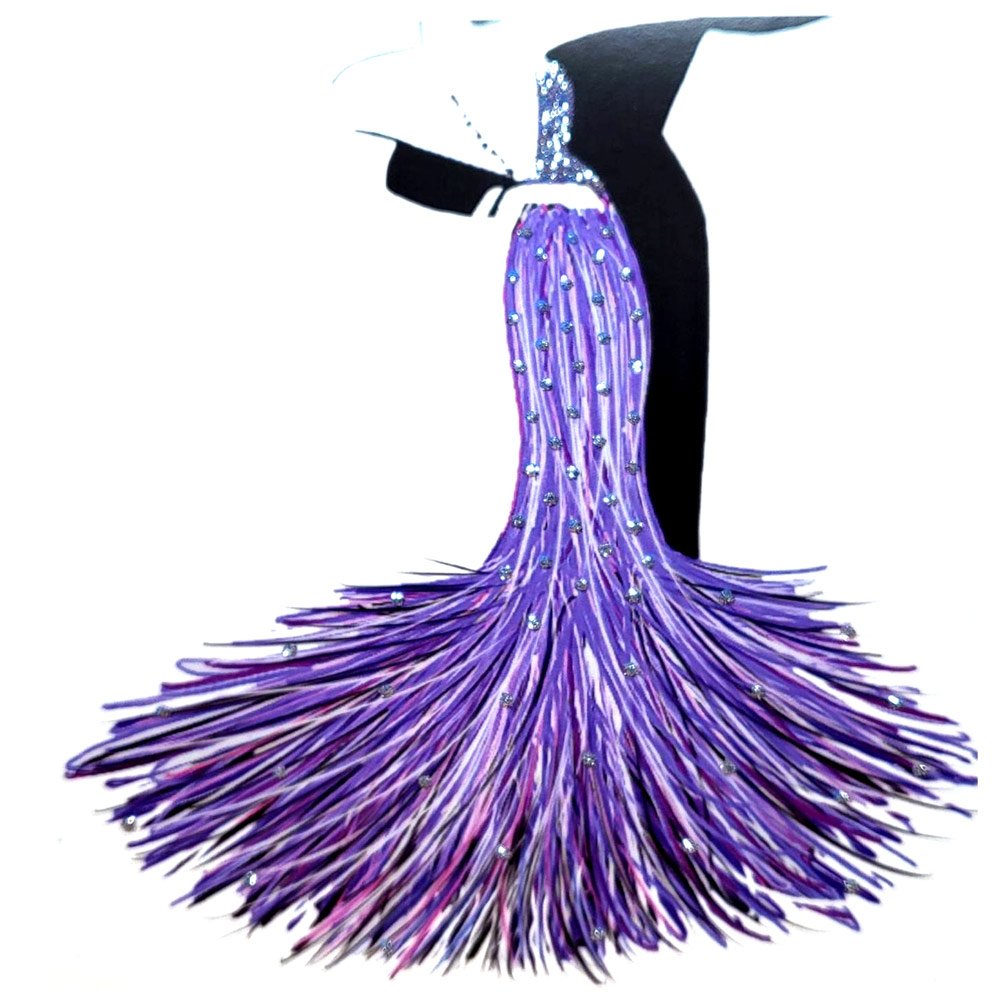 Ballroom Dancers (Violet) English Graphics