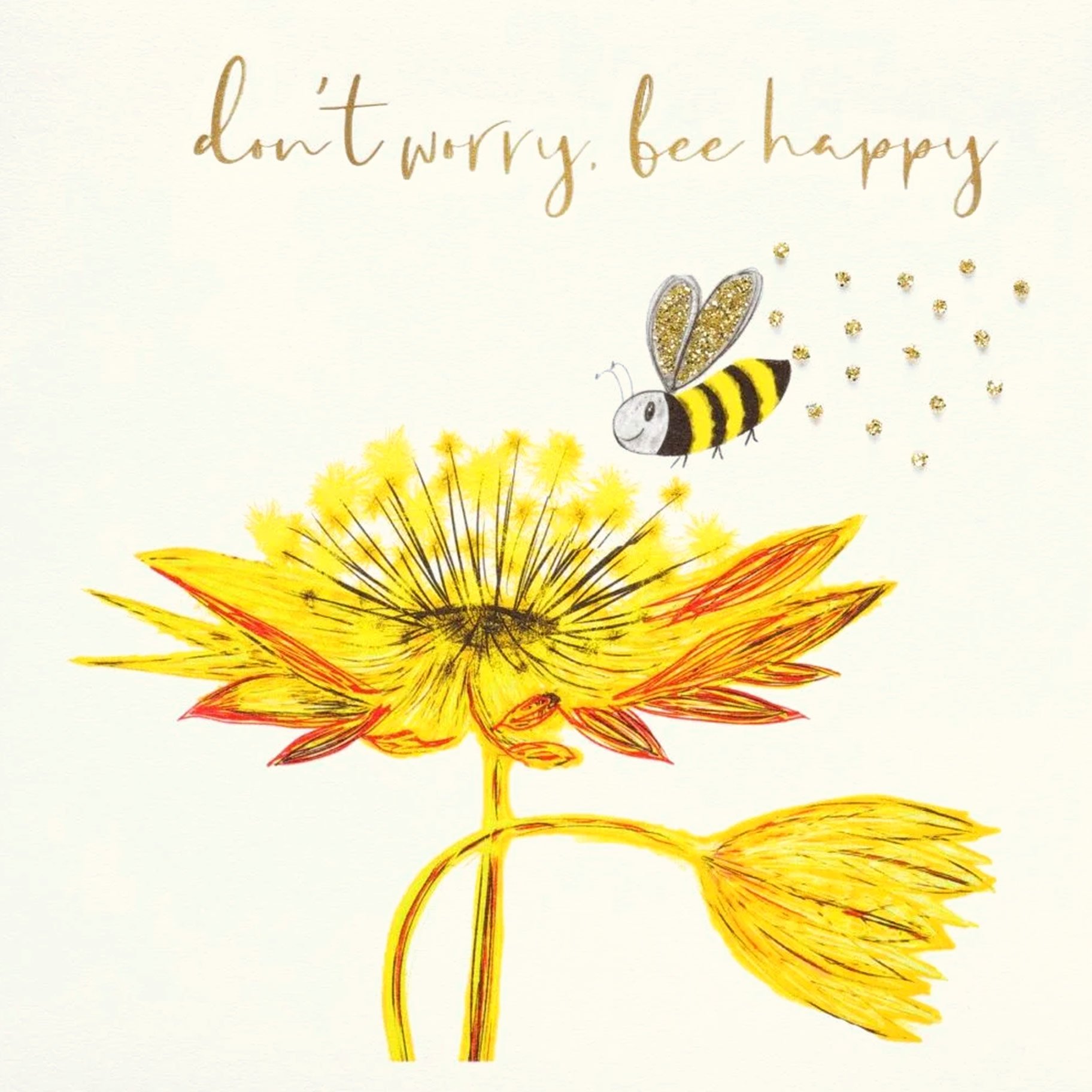 Don't Worry Bee Happy English Graphics