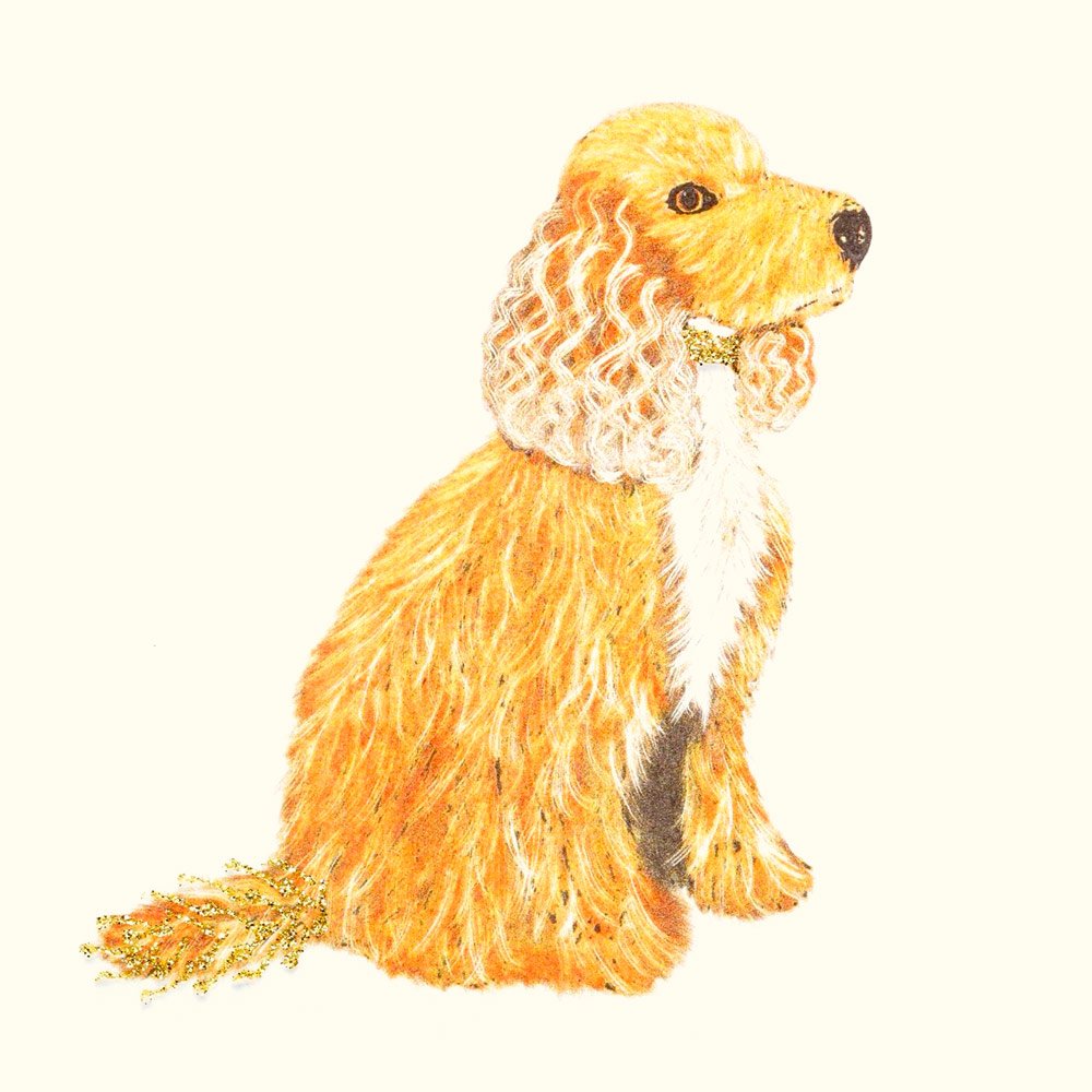 Cocker Spaniel (Blonde) English Graphics