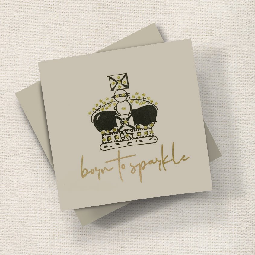 Born to Sparkle (Foil Embossed) English Graphics