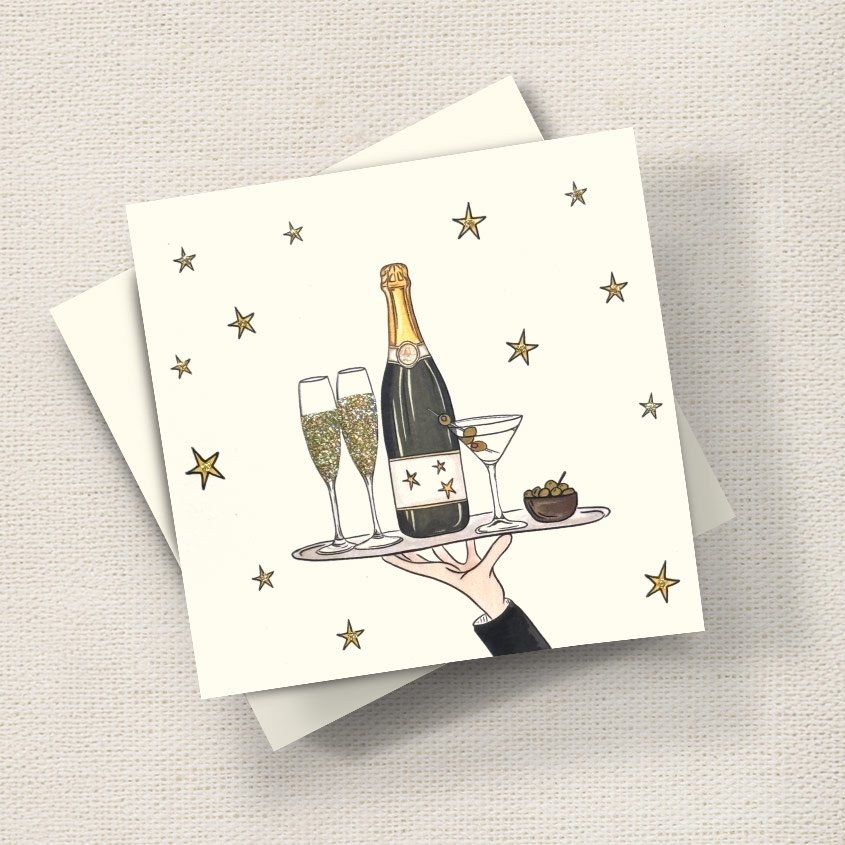 Tray of Champagne