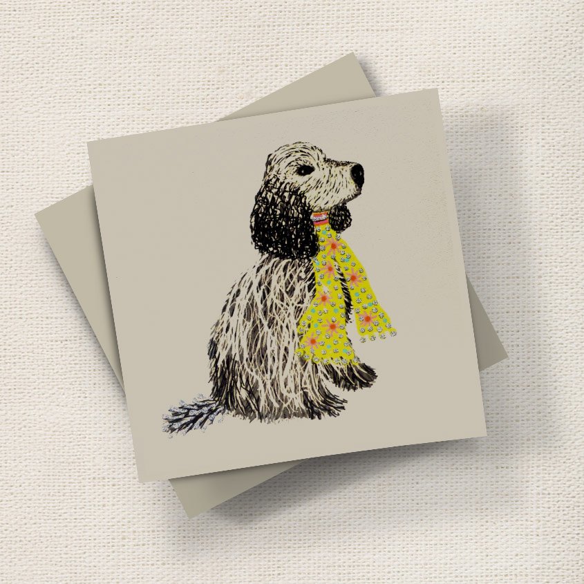 Cocker Spaniel (Yellow Scarf)