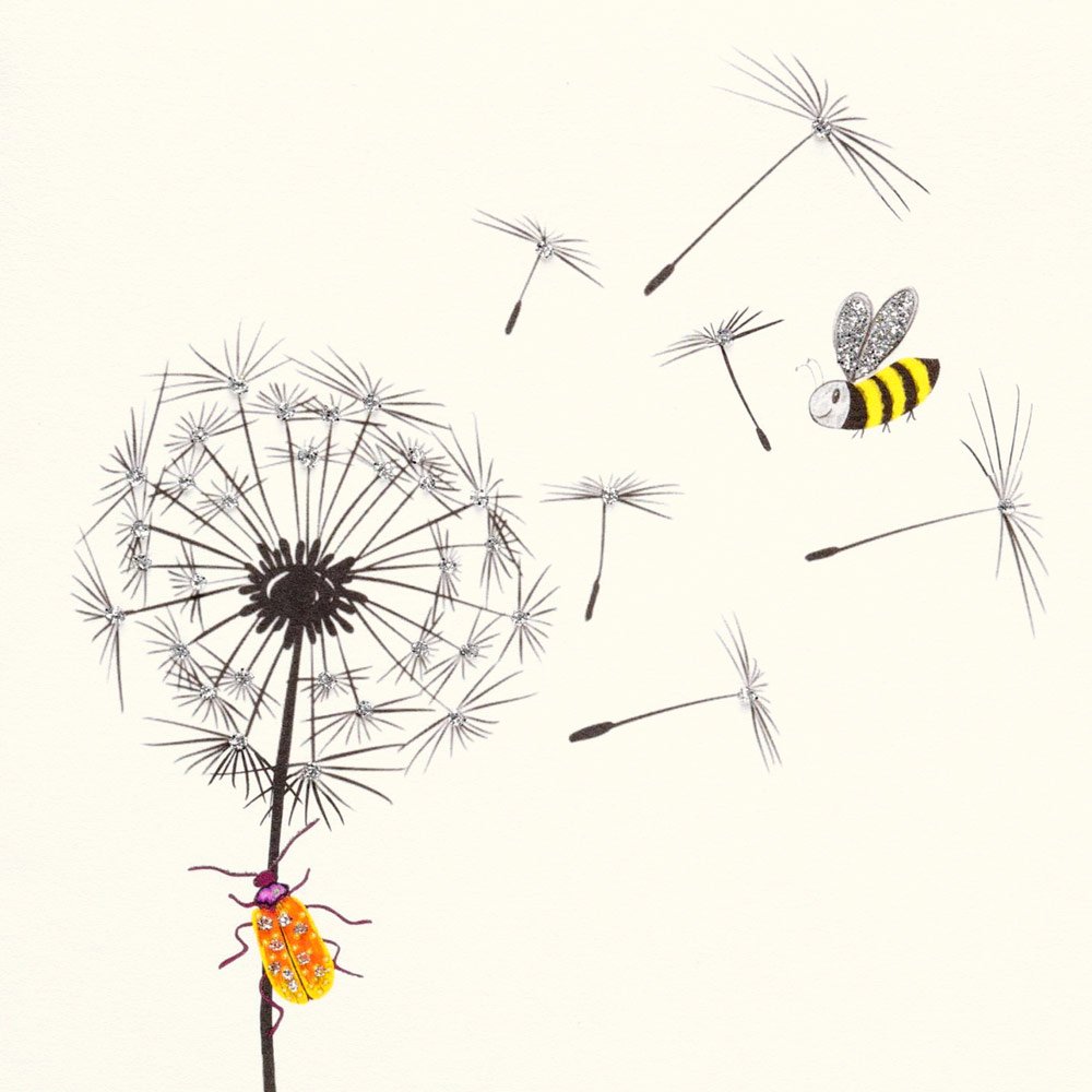 Dandelion, Bees and Bugs English Graphics