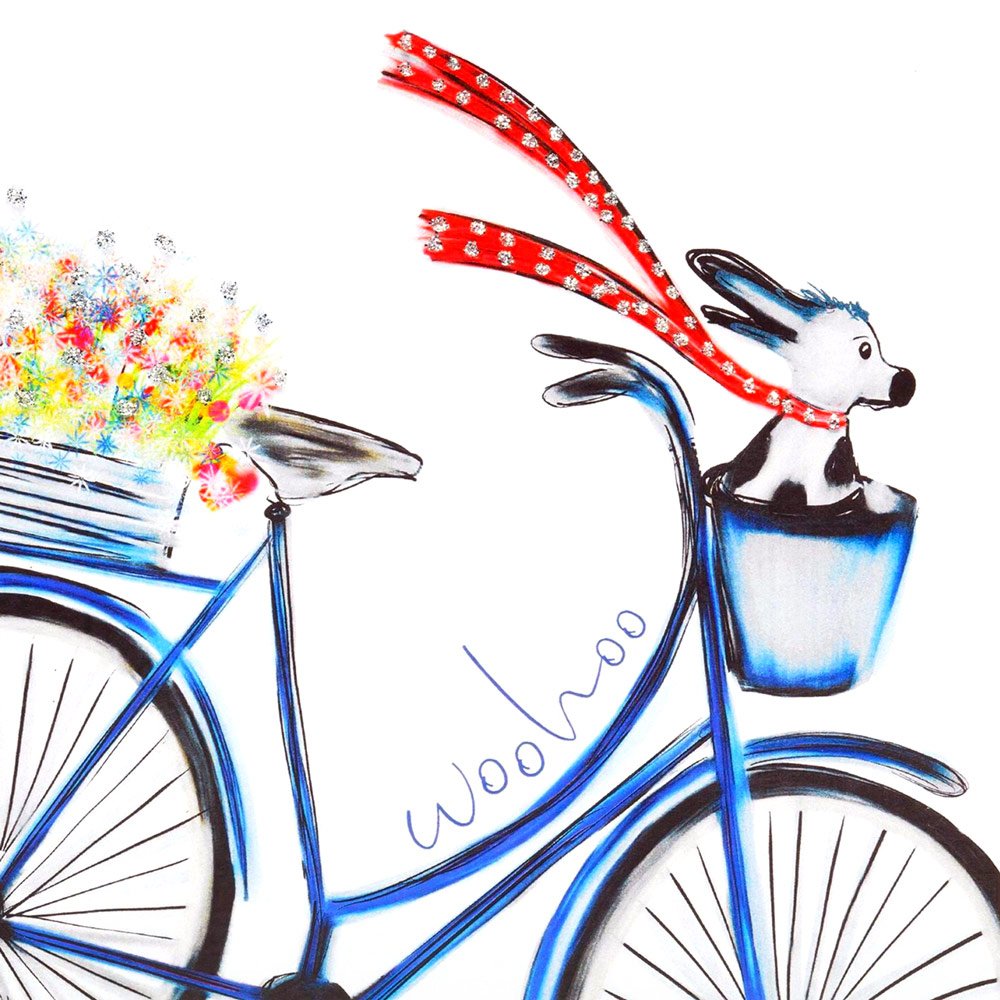 Dog on a Bike English Graphics