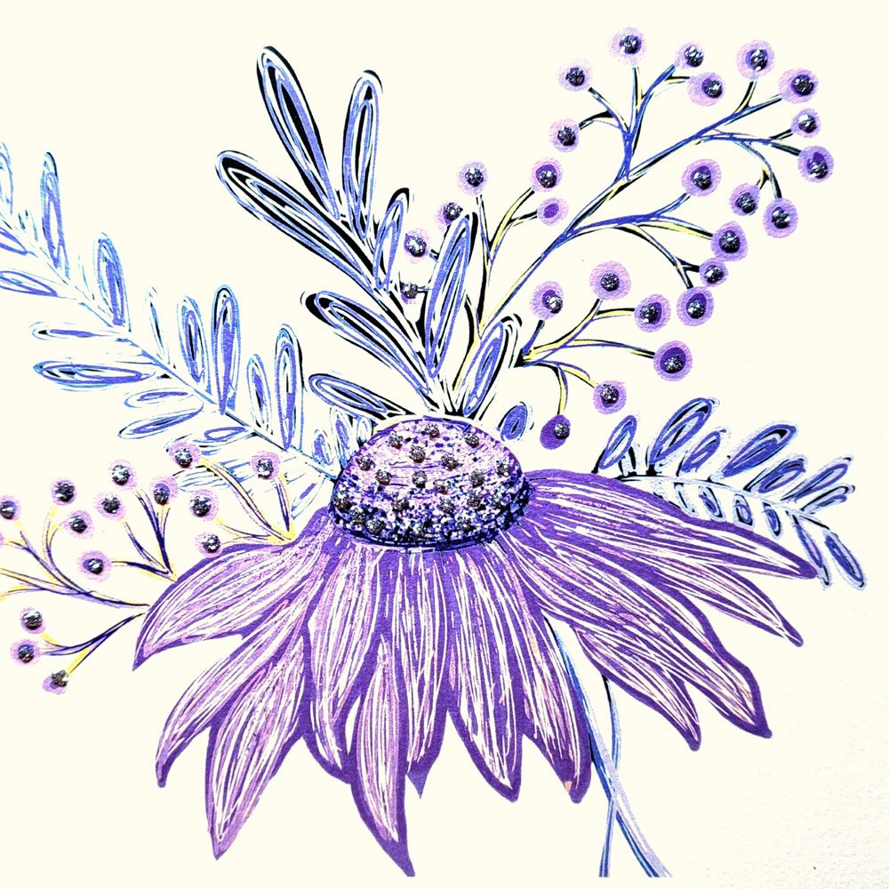 Dog Rose (Purple) English Graphics