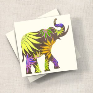 Elephant (Green Floral)