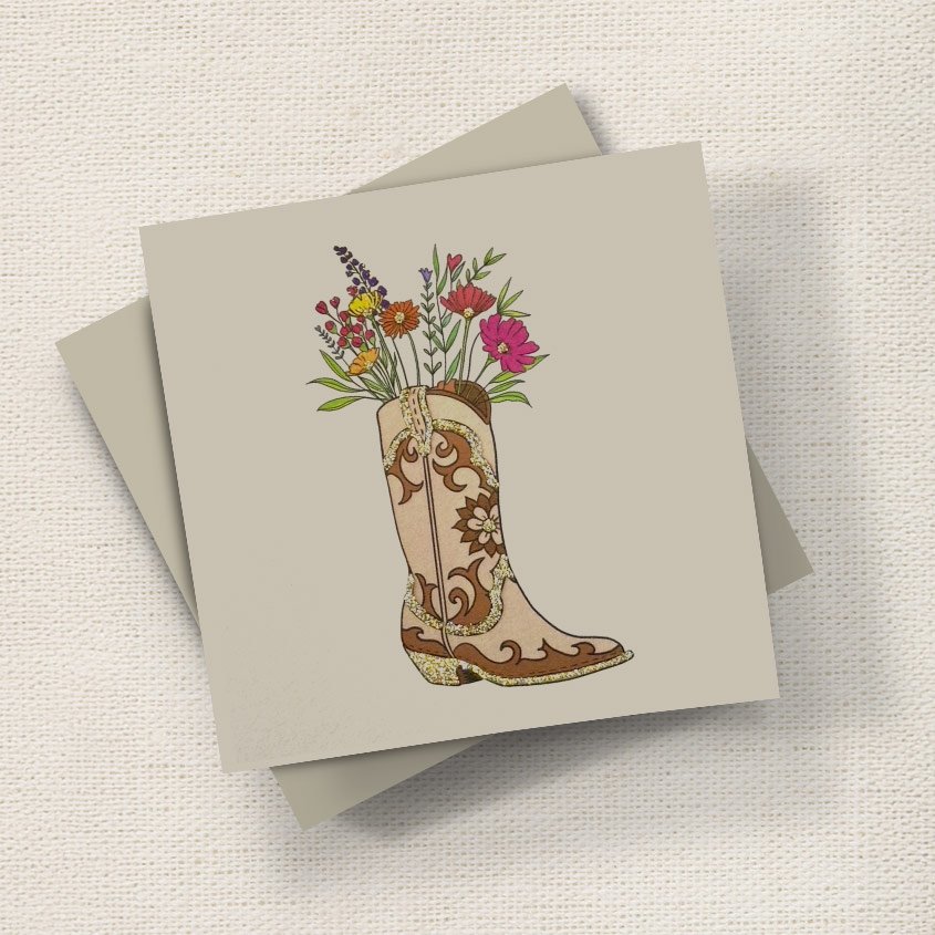 Flowery Boot