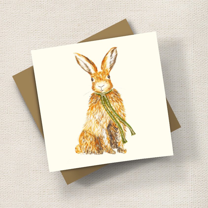 Hare With Scarf