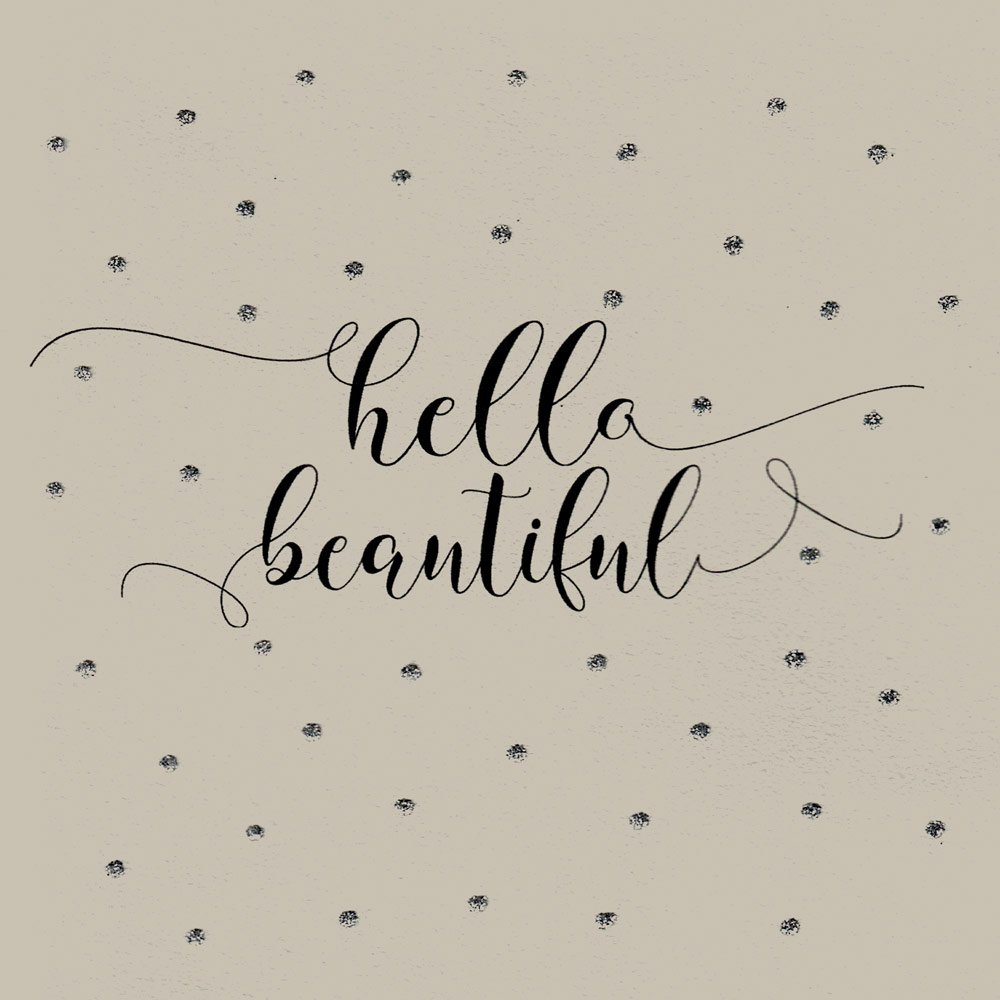 Hello Beautiful English Graphics