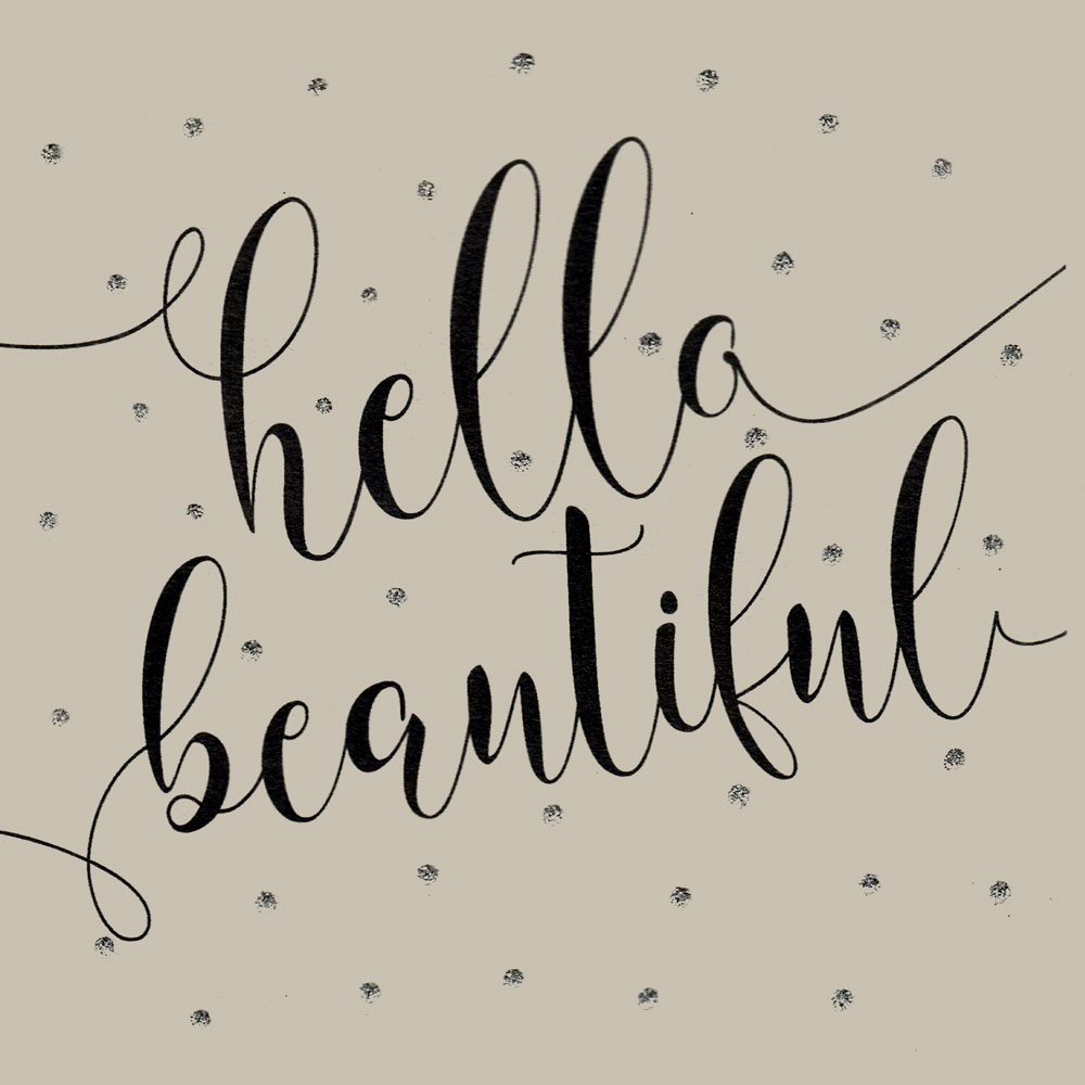 Hello Beautiful (Large) English Graphics
