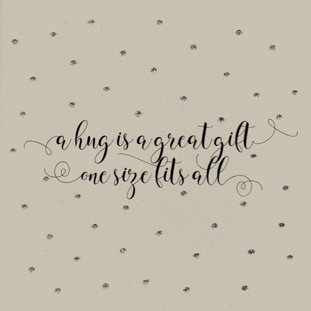 Hug is a Great Gift English Graphics