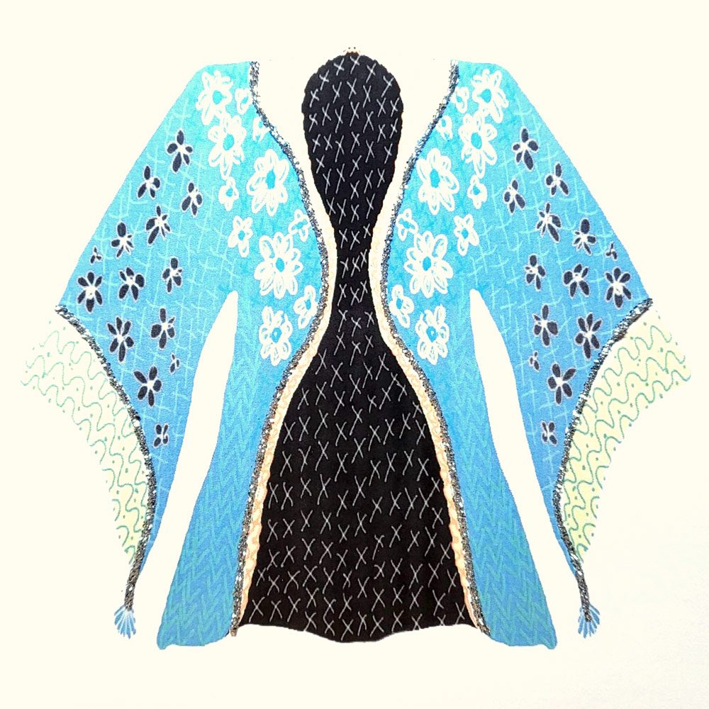 Kimono (Blue) English Graphics