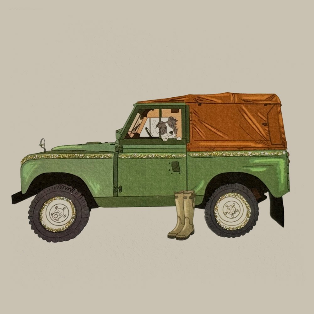 Vintage Land Rover English Graphics
