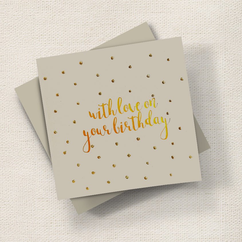 With Love on Your Birthday English Graphics