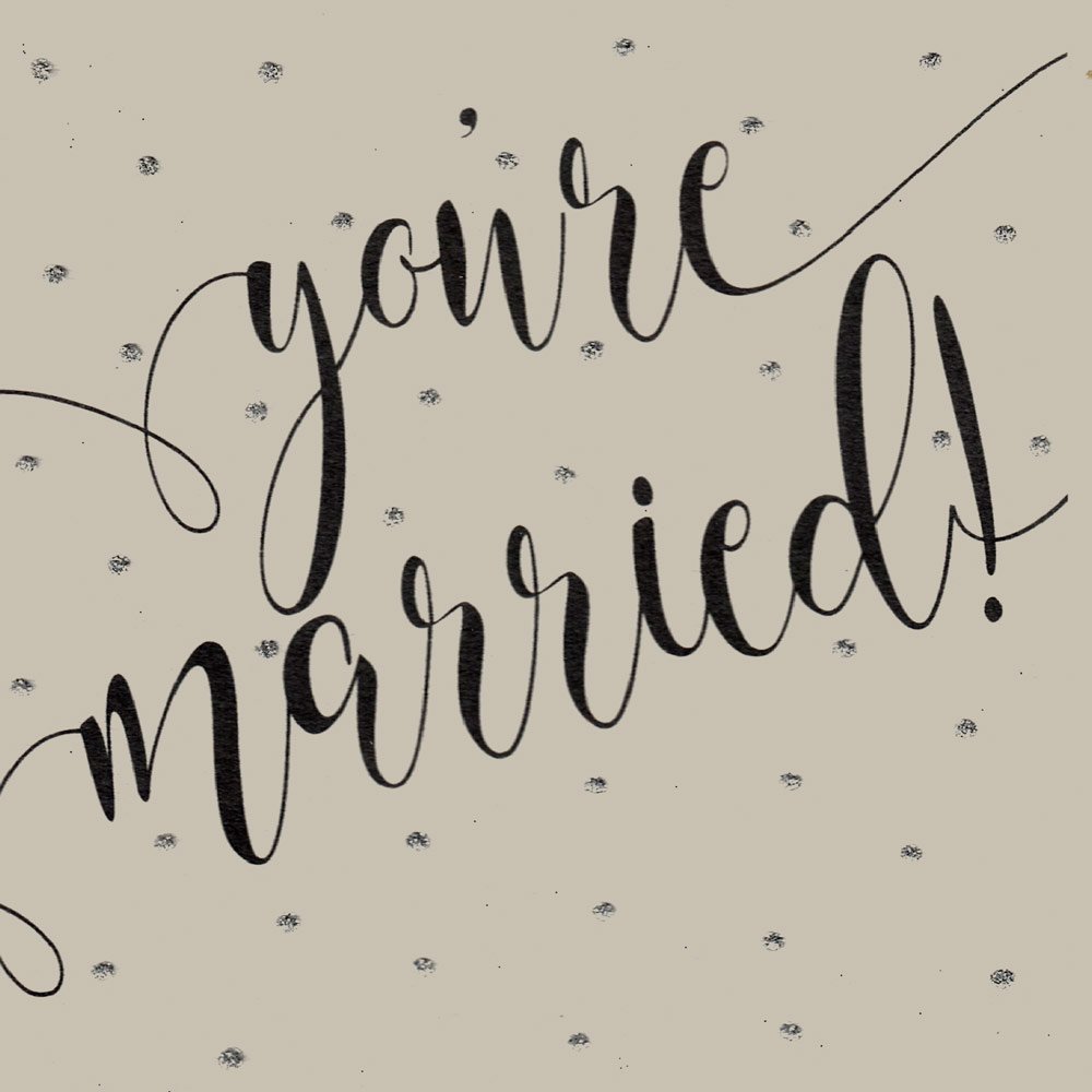 Congrats You're Married (Large) English Graphics