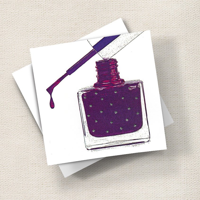 Glittery Nail Polish