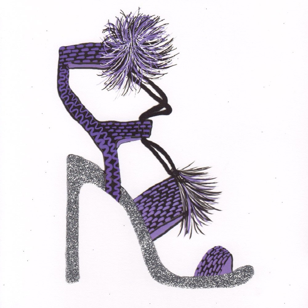 Sparkling Heels (Purple) English Graphics