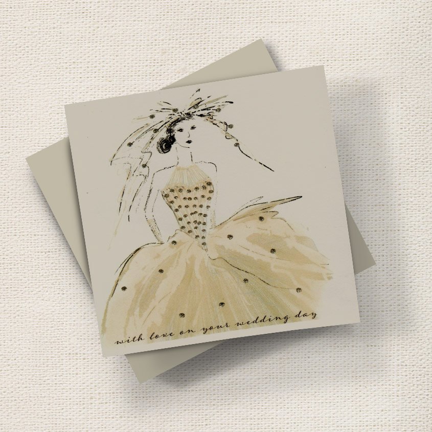 Vintage Wedding Dress English Graphics