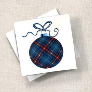 Bauble (Blue Tartan)