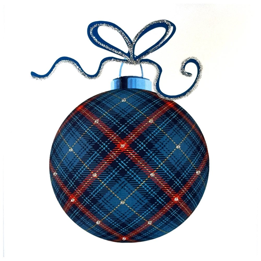 Bauble (Blue Tartan) English Graphics