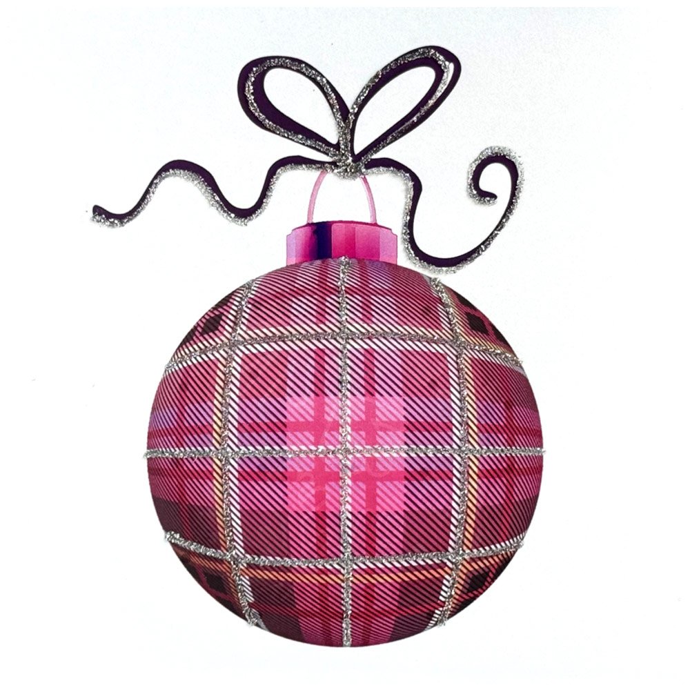 Bauble (Red Tartan) English Graphics