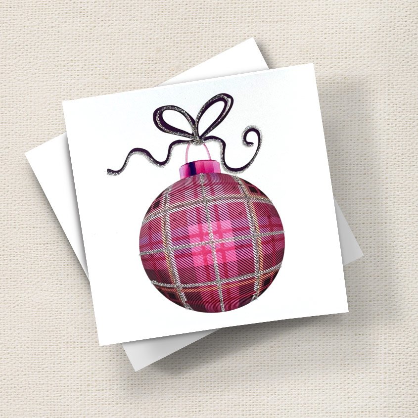 Bauble (Red Tartan)