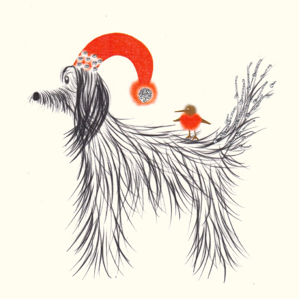 Afghan Hound Christmas Dog English Graphics