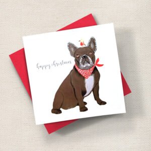 Frenchie Christmas Dog