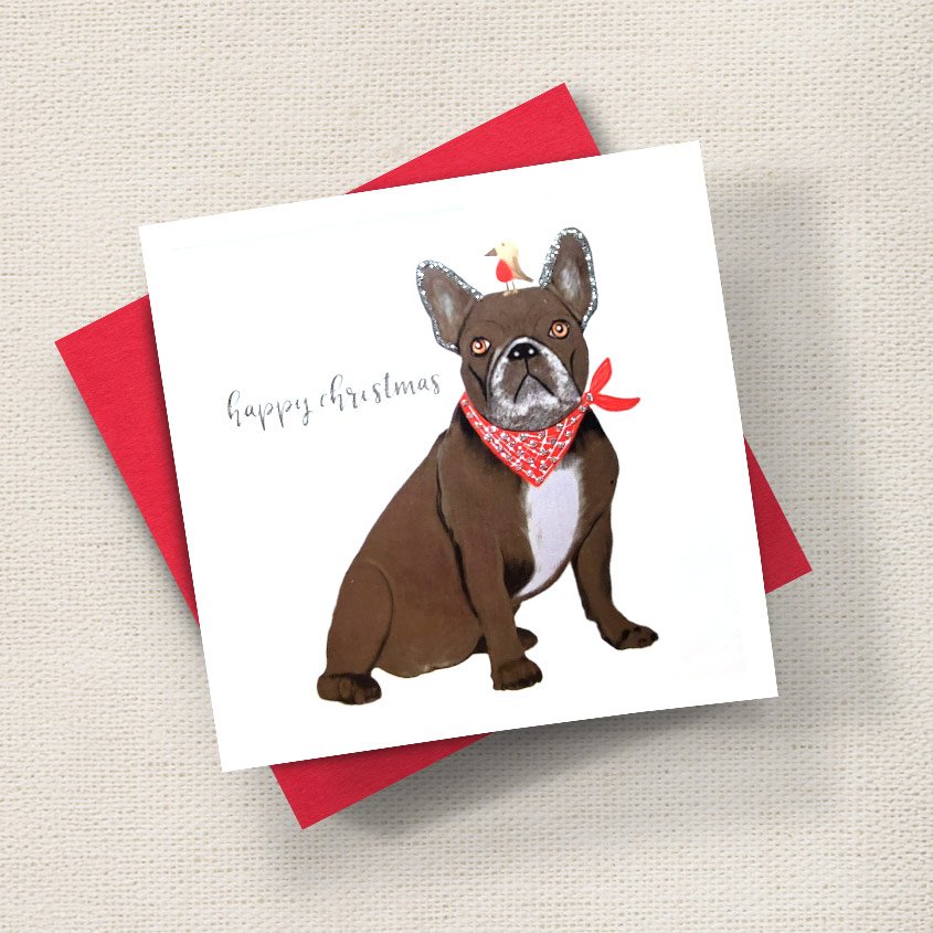 Frenchie Christmas Dog