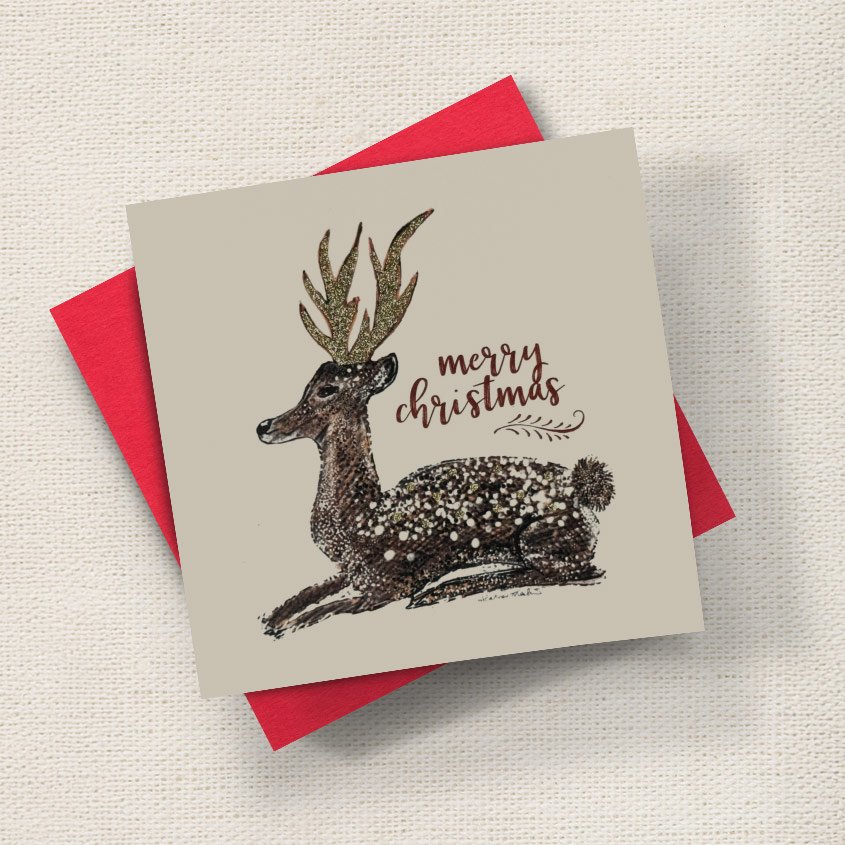 Christmas Deer English Graphics