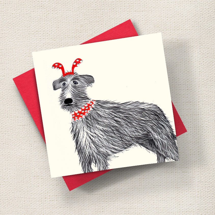 Wolfie Christmas Dog