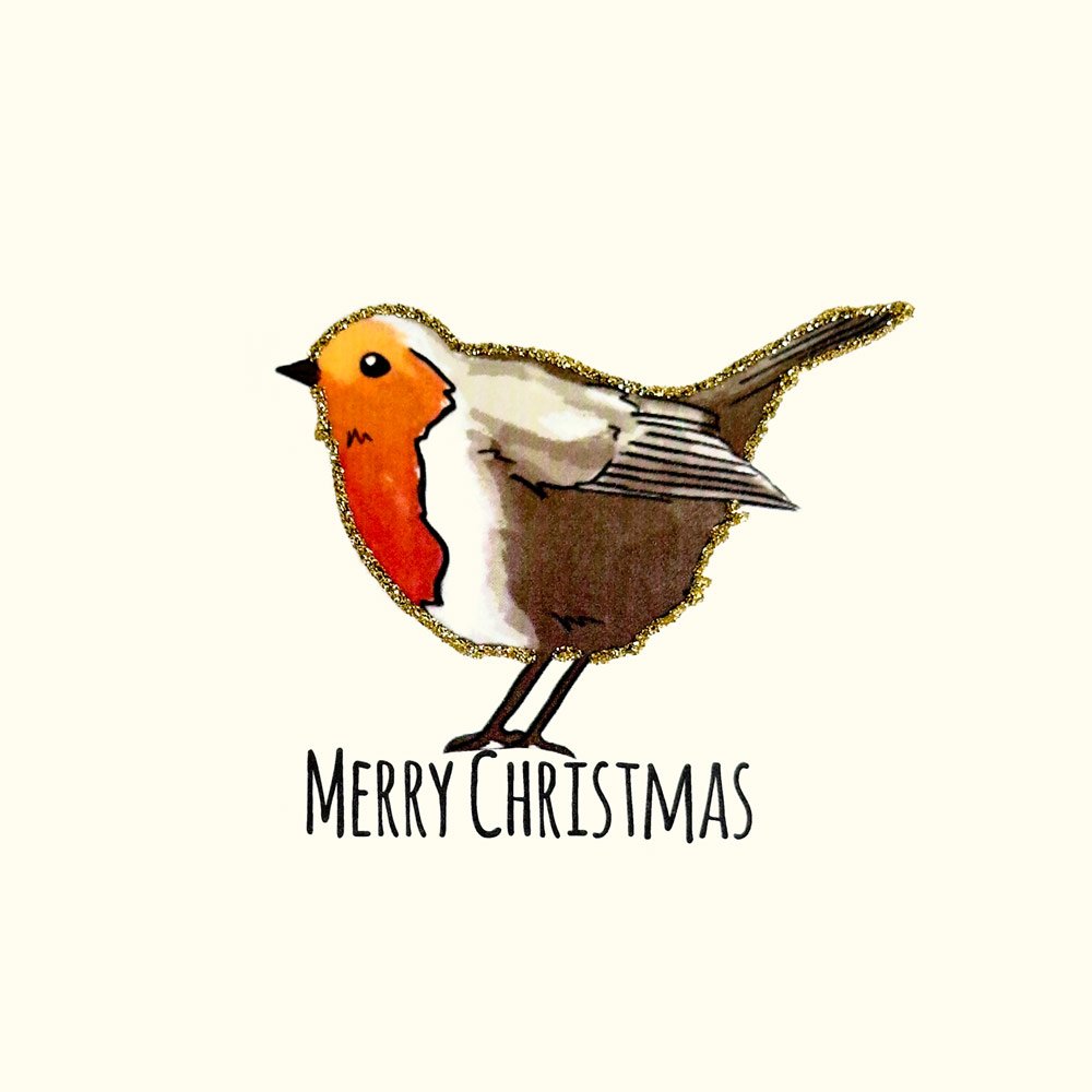 Christmas Robin English Graphics