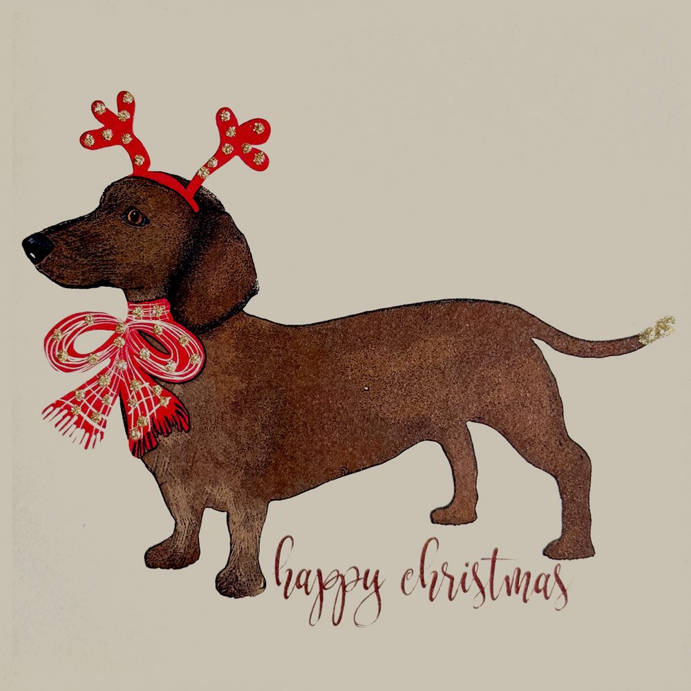 Dachshund Christmas English Graphics