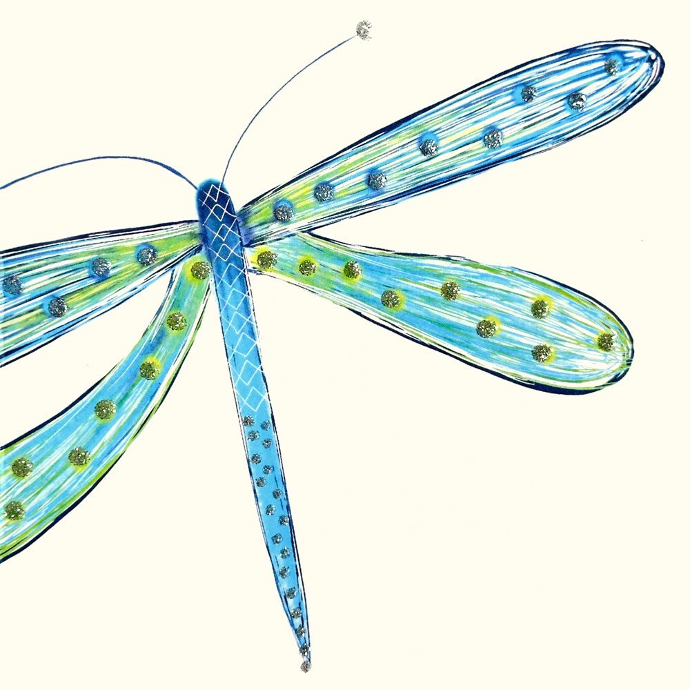 Dragonfly (Blue / Green) English Graphics