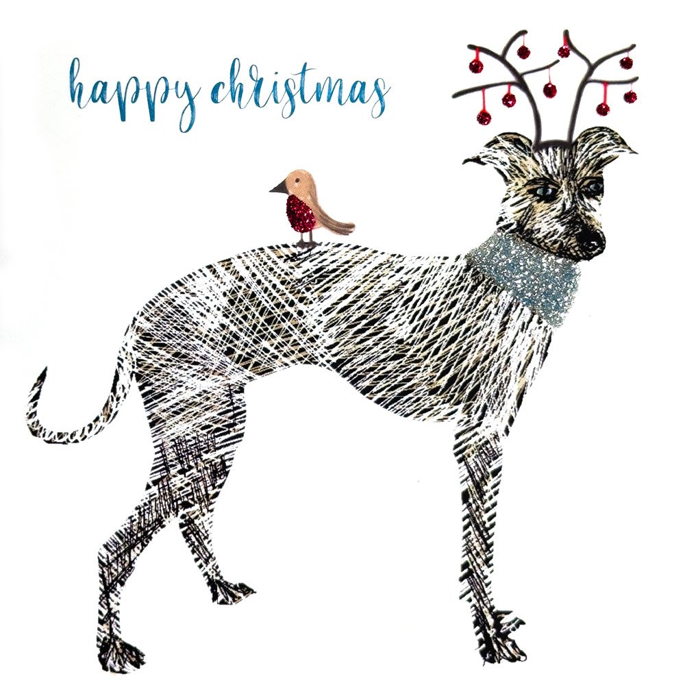 Greyhound Christmas English Graphics