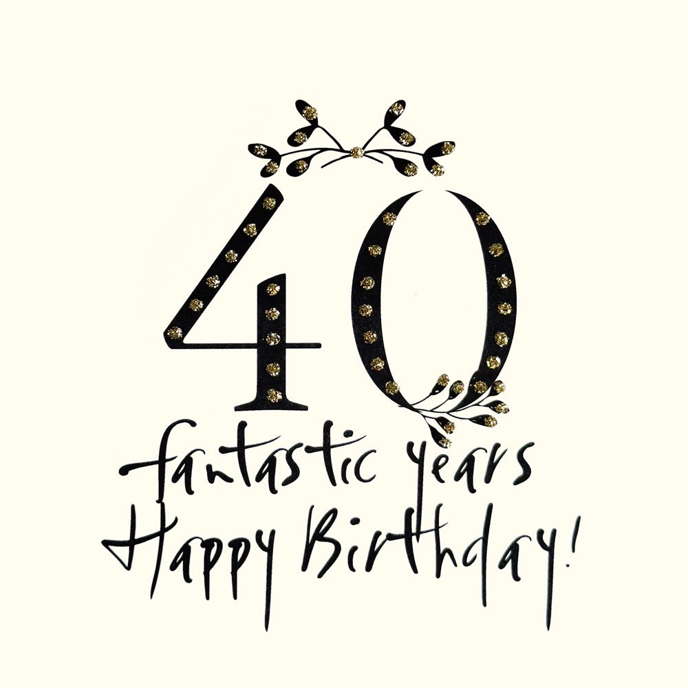 Happy Birthday 40 English Graphics