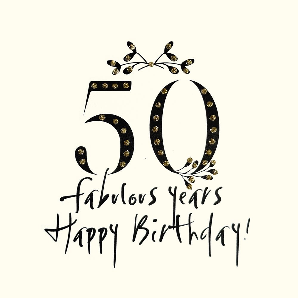 Happy Birthday 50 English Graphics