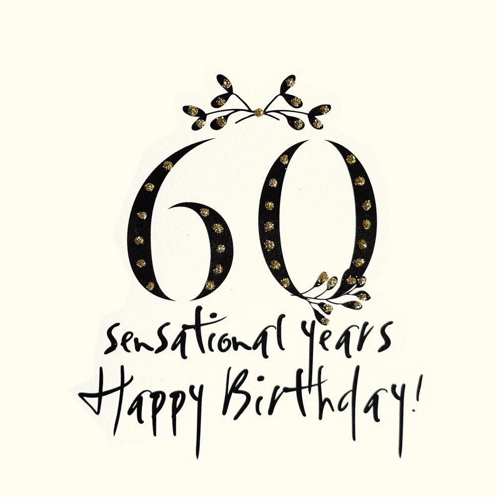 Happy Birthday 60 English Graphics