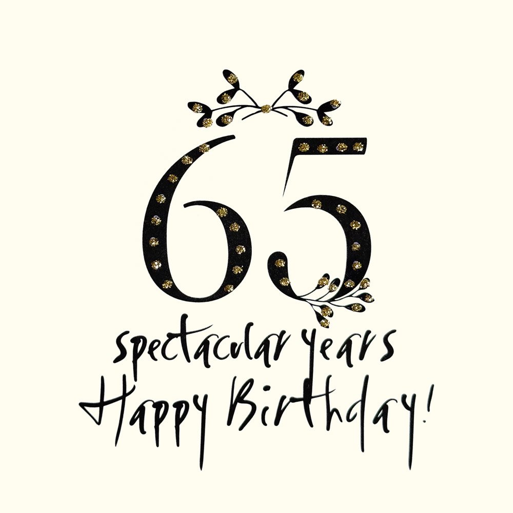 Happy Birthday 65 English Graphics