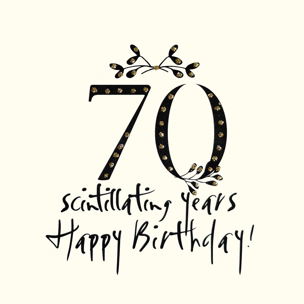 Happy Birthday 70 English Graphics