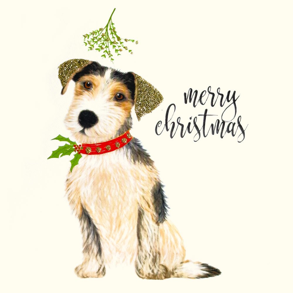 Jack Russell Christmas English Graphics