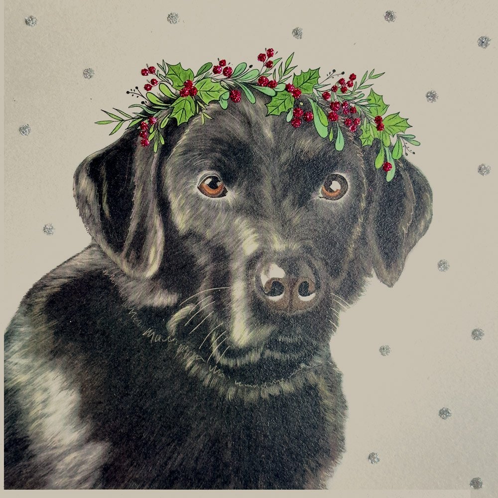Labrador Christmas English Graphics