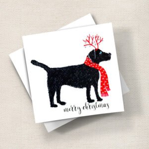 Labrador Red Scarf Christmas