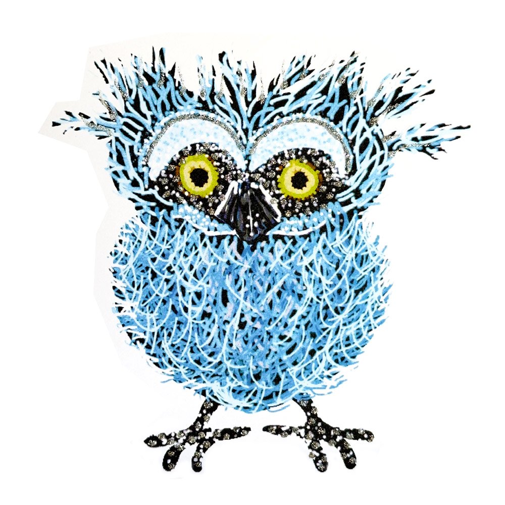 Quirky Owl (Blue) English Graphics