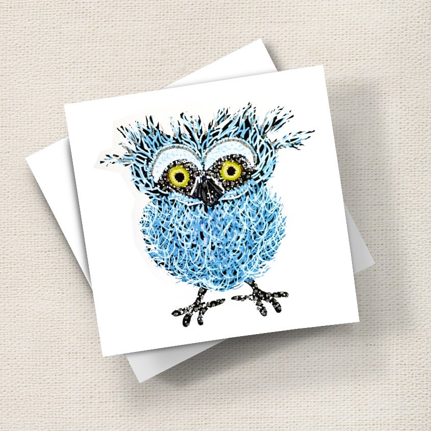 Quirky Owl (Blue)